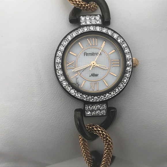 Armitron Now Ladies Watch Brown Gold Tone Analog - Picture 8 of 8